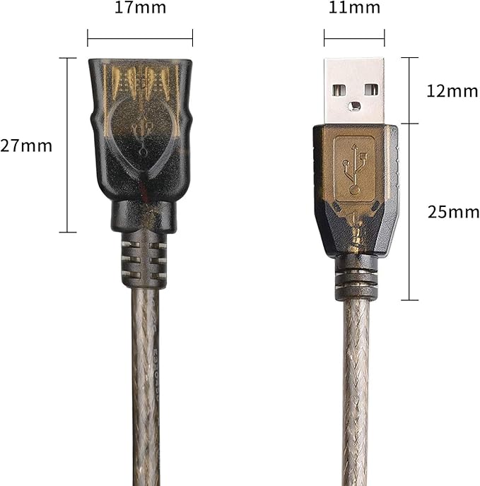 LDKCOK USB 2.0 Type A Male to A Female Active Repeater Extension Cable 75ft, High Speed 480 Mbps