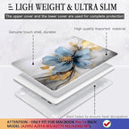 CISSOOK for MacBook Pro 14 Inch Case 2024 2023 2022 2021 M4/M3/M2/M1 Pro/Max Chip A3401 A3112 A3185 A2918 A2992 A2779 A2442 Model, Plastic Cover for MacBook Pro 14'' with Touch ID, Retro Floral