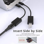USB C to USB 3.0 Adapter [2 Pack], USB C Male to USB Female OTG Cable Thunderbolt3 to USB Adapter Compatible with MacBook Pro/Air, iPhone 16 Pro Max/16 Plus/16/15, Galaxy S24/S23/S22/S21