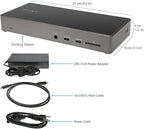 StarTech.com USB C Dock - Triple 4K Monitor USB Type-C Docking Station - 100W Power Delivery - DP 1.4 Alt Mode & DSC, 2X DisplayPort 1.4/HDMI 2.0-6xUSB (2X 10Gbps), SD - Windows/Chrome (DK31C2DHSPD)