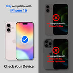 DOME GLASS Whitestone Screen Protector for iPhone 16 Series (iPhone 16)