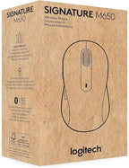 Logitech Wireless Mouse Signature M650 - Small to Medium Sized Hands, Right Handed, 2-Year Battery, Silent Clicks, Customizable Buttons, Bluetooth, PC/Mac?Chromebook - Black