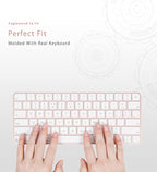 Keyboard Cover for New M4 iMac Magic Keyboard (Model A3203/A2450, w/o Touch ID, w/o Numeric Key) - Ultra Thin, Protective and Clear Keyboard Cover Protector Skin