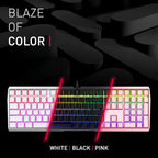 Cherry MX 3.0 S Wired Mechanical Gaming Keyboard. Aluminum Housing Built for Gamers w/MX Red Switches. RGB Backlit Color Display Over 16m Colors. from The Makers of MX. Full Size. Pure White.