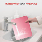 ITNRSIIET Mouse Pad Non-Slip Rubber Base Smooth Surface Stitched Edges Waterproof Durable Compatible with All Mice for Office & Gaming, Desk Accessory, 10.2x8.3x0.12 inch, Rose Gradient