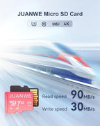 JUANWE 64GB Micro SD Card 5 Pack with SD Adapter 64GB SD Card Memory Card Class 10 microSDXC V30 4K Video Recording U3 A1 TF Card for Dash Cam, Camera, Phone