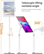 LISEN Tablet Stand Tablet Holder, Adjustable iPad Stands for Desk, Stand for iPad Thick Case Friendly iPad Stand Holder Compatible with(4.7-13") Tablets, Phones