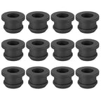 PATIKIL 10.5mm / 7/16 Inch Drill Hole,5/16 Inch ID Rubber Grommets, 12Pcs Top Hat Grommet for Wiring Eyelet Ring Gasket Automotive Firewall Cable Hole Plugs Wires Protection, Black