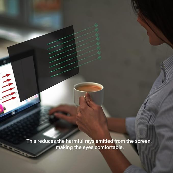 12.5 Inch - 16:9 Aspect Ratio - Laptop Privacy Screen Filter for Widescreen Laptop - Notebook - Anti-Glare - Anti-Scratch Protector Film for Data confidentiality