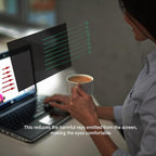 23.6 Inch - 16:9 Aspect Ratio - Computer Privacy Screen Filter for Widescreen Monitor - Anti-Glare - Anti-Scratch Protector Film - Protects Your Eyes from Harmful Glare and Blue Light