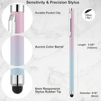 Stylus Pens for Touch Screens 12 Pack Linfanc Stylus Pen for iPad High Sensitivity and Precision Capacitive Stylus Pen for iPhone All Touch Screens Devices, Extra 24 Replacement Tips