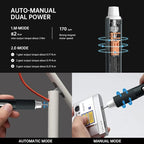 JAKEMY Electric Mini Laptop Screwdriver Repair Tool Kit Cordless Torque Power Gear Adjustable with Light Manual&Automatic Screwdriver Rechargeable for Phone,Consoles,Toys,Ect
