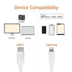 Amazon Basics USB - C to Lightning ABS Charger Cable, MFi Certified Charger for Apple iPhone 14 13 12 11 X Xs Pro, Pro Max, Plus, iPad, 6 foot, White