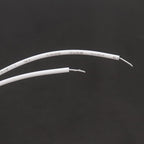 2PCS Recessed Wired Security Window Door Contact Sensor, Normally Closed NC, Door Alarm Magnetic Reed Switch with 2 Wire, ABS White, RC-36