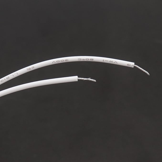 2PCS Recessed Wired Security Window Door Contact Sensor, Normally Closed NC, Door Alarm Magnetic Reed Switch with 2 Wire, ABS White, RC-36