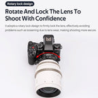 VILTROX PL-E Mount Lens Adapter Ring Lens Converter with Rotary Lock Compatible with PL Lens to Sony E/NEX Mount Cameras A7S3/FS7/5/FX9/A7R4/R3/a Series/Nex Series