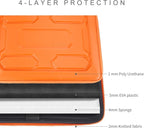 DOMISO 15.6 inch Laptop Sleeve with Handle Shockproof Waterproof EVA Protective Case for 15.6" Yoga 720 IdeaPad 310 320 ThinkPad T570/Legion 5 Gen 6/HP Envy 15/15.6" Notebooks, Orange