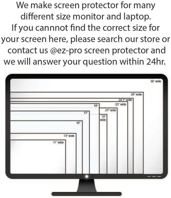 Privacy Screen Filter for 23 Inches Desktop Computer Monitor, Screen Protector Size is 20 inch width x 11.3 inch height