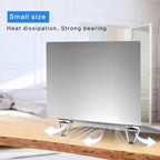 Laptop Stand Portable,Zinc Alloy Laptop Mini Stand,Laptop Riser Invisible,Ergonomic Laptop Stand Cooling Suitable for 12-20 Inches Laptop.（Silver-2pieces）