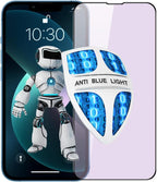 PERFECTSIGHT Anti Blue Light Screen Protector Compatible with iPhone 13 Pro Max 6.7 inch, Eye Care HD Clear Tempered Glass - Anti Eye Fatigue & Eye Dry Easy Installation