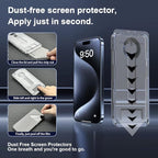 OneFish Screen Protector for Iphone 14 Pro, HD Clarity Tempered Glass Film 9H+ Hardness, with Hassle-Free Installation Frame, Dust-Free Bubble-Free Anti-Fingerprint, 2Pack