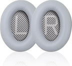 Replacement Earpads Cushions for Bose QuietComfort 35 & Quiet Comfort 35 II, Headphones Ear Covers Ear Pads for Bose QC35/QC35II/25/15 QC2 / Ae2 / Ae2i / Ae2W / Sound Link/Sound True-Grey