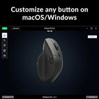Keychron M6 4000 Hz Wireless Bluetooth 5.1/2.4 GHz/Wired Optical Mouse, Lightweight 78g Programmable PixArt 3395 Sensor with up to 26K DPI/ 650 IPS for Windows Mac Linux - Black