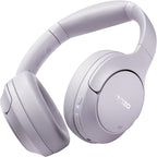 TOZO HT2 Hybrid Active Noise Cancelling Headphones, Wireless Over Ear Bluetooth Headset, 60H Playtime, Hi-Res Audio Custom EQ via App Deep Bass Comfort Fit Ear Cups, for Home Office Travel Purple