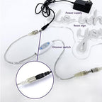 12V DC Sensitive Dimmer Switch for Led Light, Unique Female Male Led Dimmer Controller with 1 Female Power Jack Adapter, Brightness Adjustable for LED Strip Light, Neon Light, Neon Sign