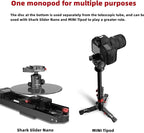IFOOTAGE Cobra RB-A300,Round Base Monopod,Professional Camera Aluminium Monopod with Quick Adjustment Height Buckle,Compatibility DSLR Cameras Camcorders(151cm/59.44Inc)