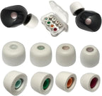 Memory Foam Tips for Sony WF-1000XM5 Replacement Tips for WF-1000XM5 WF-1000XM4 Earbuds Case, 4 Pairs Gray