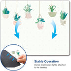 Mouse Pad, Plants Mouse Pad, Square Mouse Mat Waterproof Mousepad Non-Slip Rubber Base Mouse Pads for Office Laptop