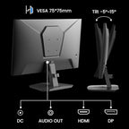 SANSUI 24 Inch Gaming Monitor 180Hz, DP 1.4 & HDMI 2.0 Ports High Refresh Rate Computer Monitor, Racing FPS RTS Modes, 1ms Response Time 110% sRGB (ES-G24F4, HDMI Cable Included)