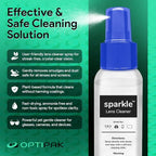 Sparkle Anti-Reflective Lens Cleaner Spray kit | (1) 1oz Glasses Cleaner Spray + (1) Microfiber Cloth for Eyeglasses, Sunglasses, Lenses, Screens and Camera Cleaning Kit (2 Piece Set)