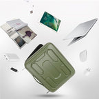 DOMISO 14 inch Laptop Sleeve with Handle Shockproof Computer Bag Waterproof EVA Protective Carrying Case for 14" ThinkPad E480/Yoga 920/13.5" Microsoft Surface Book/HP Pavilion 14 Stream 14, Green