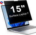 Magnetic Privacy Screen for 15 Inch Microsoft Surface Laptop 7, Removable Anti Glare Screen Protector, Blue Light Computer Filter, Anti Spy Easy Install