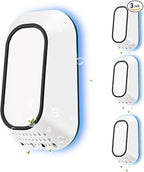 Plug In Ionizer Air Purifier With 4 Negative Ion Output Heads,Small Air Freshener With Backlight,Quiet and Energy-Saving, Ideal Air Cleaners for Home,Bedroom,Office,Living Room and Pet Room(3)