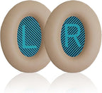 Replacement Earpads Cushions for Bose QuietComfort 35 & Quiet Comfort 35 II, Headphones Ear Covers Ear Pads for Bose QC35/QC35II/25/15 QC2 / Ae2 / Ae2i / Ae2W / Sound Link/Sound True-Khaki