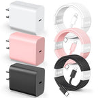Compatible with iPhone 14 13 12 Charger, 20W Fast Charging Wall Charger,10 FT USB ightning Cable,Phone Charger Cord for Phone 14/13/12/12 Pro Max/11/Xs Max/XR/X,AirPods Pro and More(White/Pink/Black)