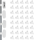Mr-Label – Hook and Loop Cable Labels– Upgraded Writable Cable Wraps for Clear Writing- Cord Tags for Classify&Identification–Wire Tags for Cable Management | Electronics Computers-40Pcs(White)