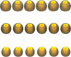 Earbud Replacement Tips Silicone Earbud Tips Earbud Covers Fit for in-Ear Headphones (Inner Hole 3.8mm -5.1mm) Earbud Rubber Tips Eartips 9 Pairs S/M/L