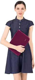 MOSISO Laptop Case 13.3 inch, 13-13.3 inch Laptop Sleeve Bag Compatible with MacBook Air/Pro 13 / Pro 14, HP Dell ASUS Lenovo Notebook, Neoprene Computer Sleeve Bag with Small Case, Wine Red