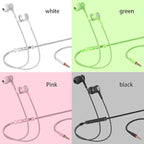 YNR 4 Pairs Wired Earbuds with Microphone & Volume Control, in Ear Earphones for School, Noise Islating High Definition, for 3.5mm Jack iPhone iPad iPod Samsung Google Devices (A12-4)