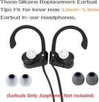 Replacement Earbud Tips Earbud Covers Silicone Tips Ear Gels Fit for Inner Hole from 3.8mm - 5.1mm Earphones 9 Pairs S/M/L