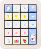 Adventurers K812 Wired Mechanical Numeric Keypad, 19-Key Hot-Swappable RGB Numpad, Macro Programmable, Detachable Type-C Cable, Game/Office Mode Switch – for PC/Laptop/Desktop (Cream White)