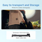 Accsoon Motorized Camera Slider, Adjustable 16''/40 cm Bluetooth Video Slider with Button/APP Control, Time-Lapse/Loop Mode, Speed Knob, 120° Panoramic Shooting, Compatible with DSLR, GoPro, Phone