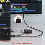 VGA (Sources) to HDMI (Display) Cable 6ft with Audio, VGA Maleto HDMI Male Converter Cord Adapter Cable Compatible Witch Computer/Laptop to Monitor/TV, Desktop Laptop Projector to Monitor HDTV