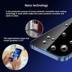 Blue Light Screen Protector for iPhone 12 Pro Max(6.7 inch) Eye Protection HD Clear Blue Light Blocking Tempered Glass, Scratch-Resistant,Easy Installation No Bubble,Anti-Fingerprint,2 Pack