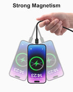 ZBF Magnetic Charging Cable 3A Fast Charging (4-Pack, 3.3/3.3/6.6/6.6 ft) 3 in 1 Magnetic Phone Charger, 480Mbps Data Transfer, USB A to Type C Charger Cable for USB-C/IproductMicro USB Device(Black)