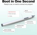 Stylus for HP Envy X360 Pavilion x360 Specter X360 Spectre x2 Envy x2 Touchscreen Laptop Rechargeable MPP 2.0 Tilt Pencil 4096 Pressure Sensitivity Using The Microsoft MPP Protocol, Silver